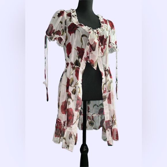 SUGAR THRILLZ Rose Chiffon Dress - Picture 5 of 7